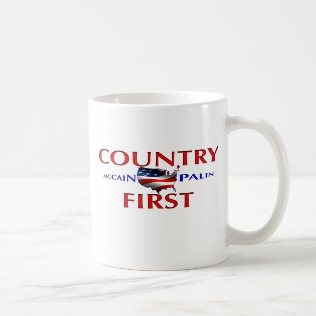 Première tasse de café de John McCain Sarah Palin (Droite)