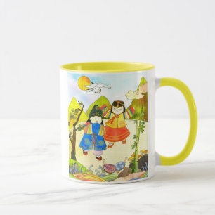 Première tasse de l'anniversaire du bébé corée