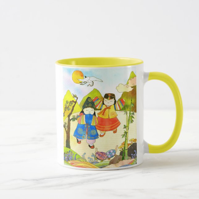 Première tasse de l'anniversaire du bébé coréen (Droite)