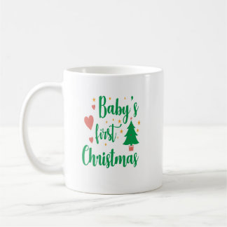 Première tasse de Noël du bébé