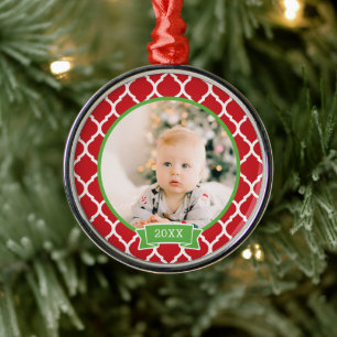 Première tenue de Noël Photo Ornement de vacances