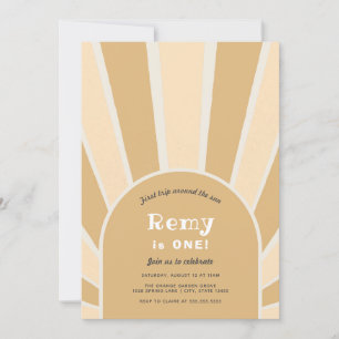 Première visite autour du soleil Invitation d'anni