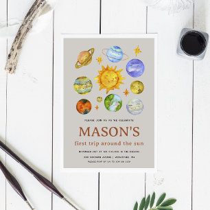 Première visite autour du soleil Invitation d'anni