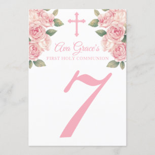 Premières cartes florales de nombre de Tableau de