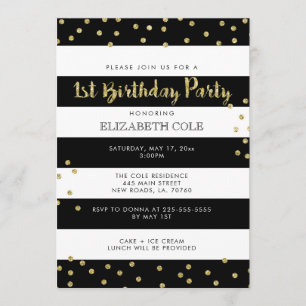 Premières invitations de fête d'anniversaire