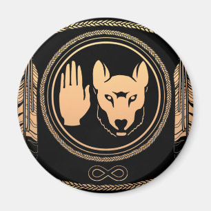 Premières nations Magnets Metis Wolf Art autochton