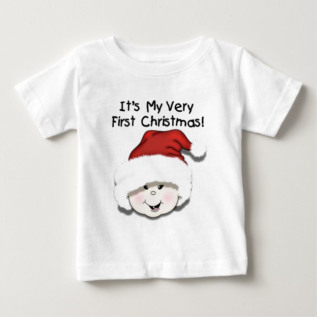 Premiers Noël Asiatique Baby Tshirts et cadeaux (Devant)