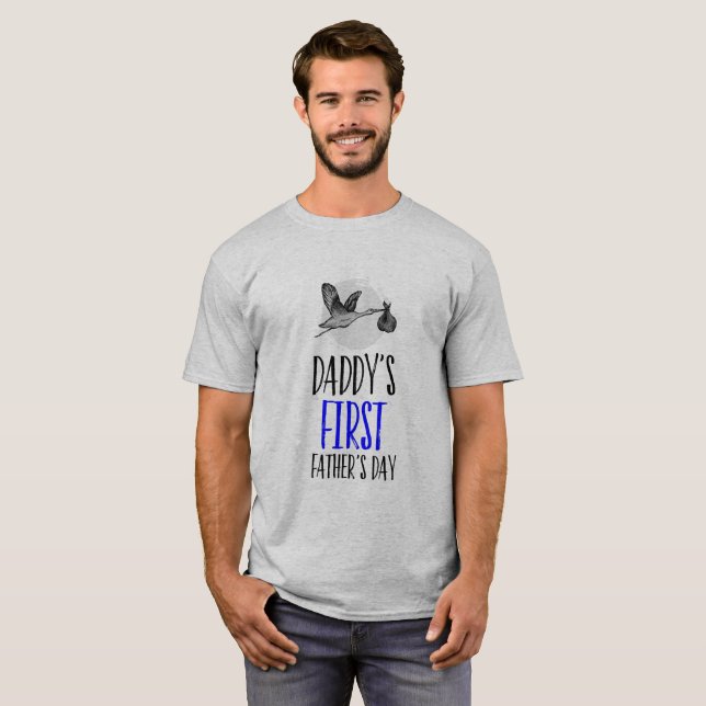 Premiers papas d'idée de cadeau de T-shirt de la (Devant entier)
