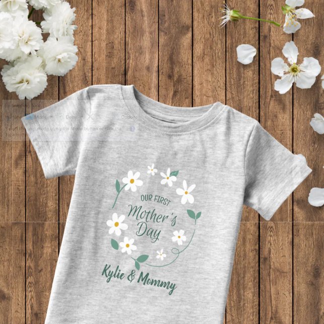 Premiers T-shirts coordonnés pour la fête des Mère (Créateur téléchargé)