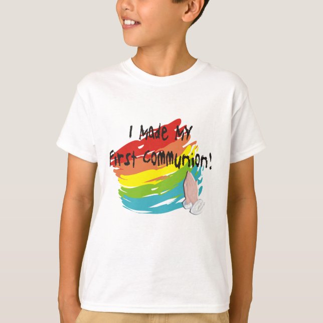 Premiers T-shirts et cadeaux de jour de communion (Devant)