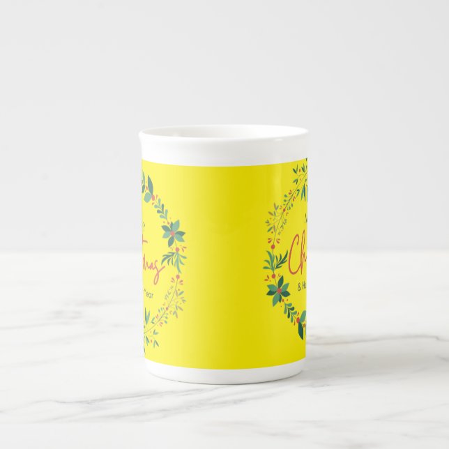 "Premium Bone China Mugs - Boisson Élégante et dur (Devant)