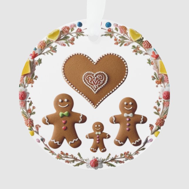 Premium Candy Wreath Gingerbread Family Love  (devant)