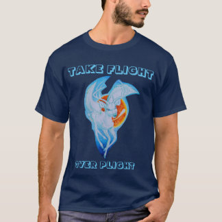 Prendre le vol au-dessus du T-shirt léger