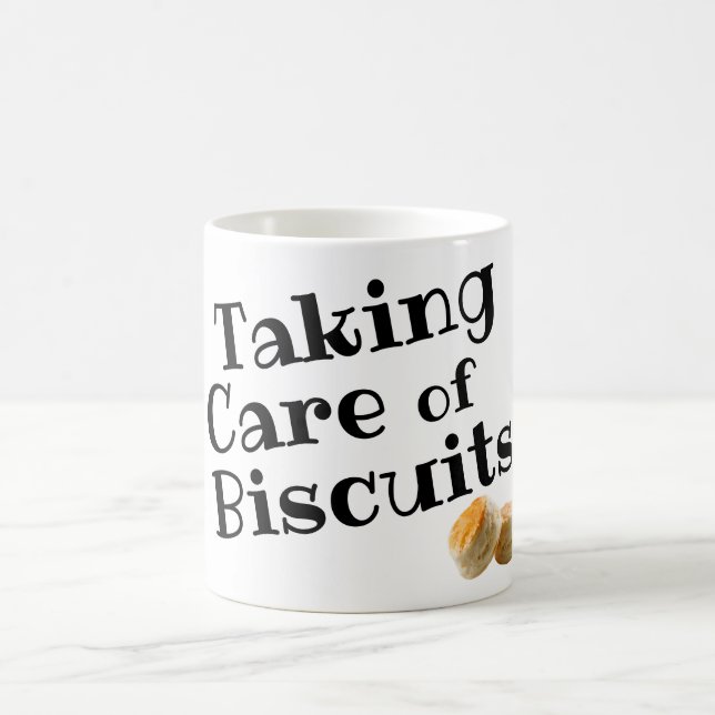 Prendre soin de biscuits café Mug (Centre)