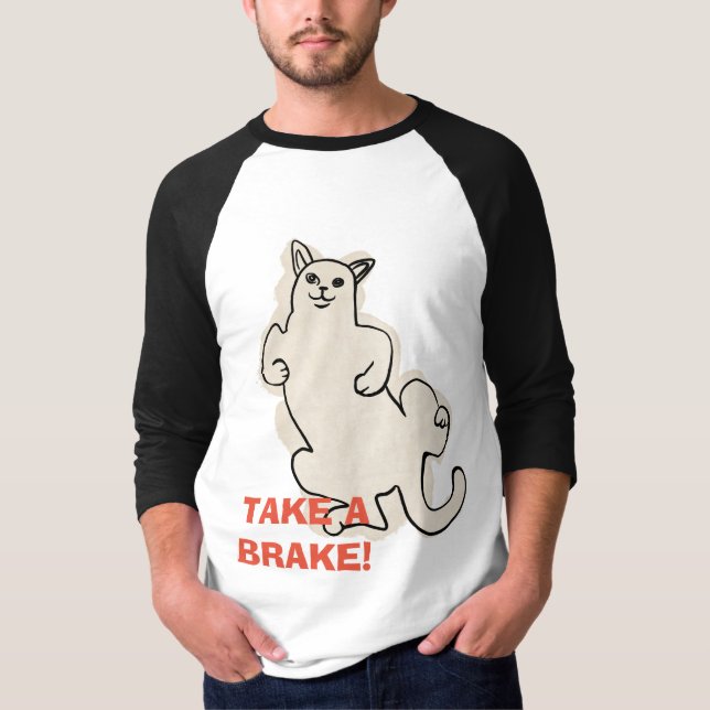 Prends un frein comme ce Sweat - shirt à capuche T (Devant)
