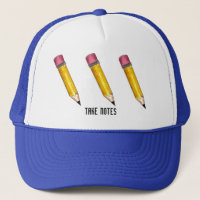 Prenez des notes Casquette crayons blanc n° 2