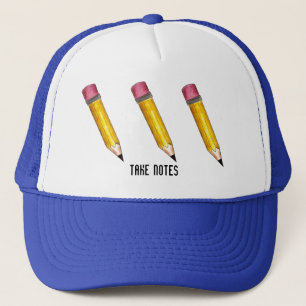 Prenez des notes Casquette crayons blanc n° 2
