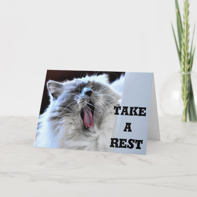 Prenez du repos, carte (Devant)