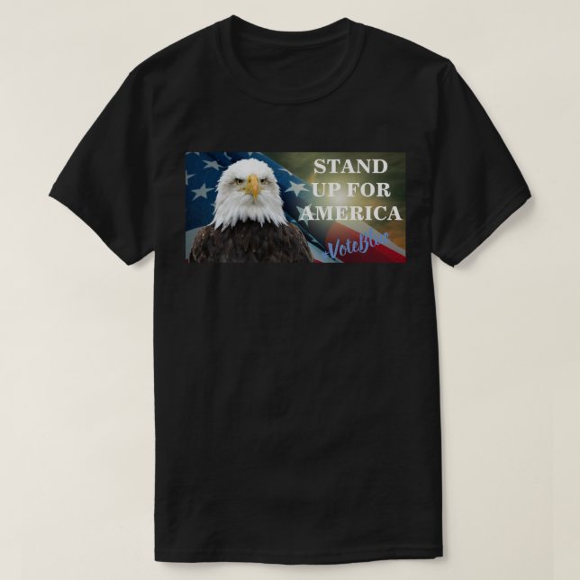 PRENEZ LA PAROLE POUR L'AMÉRIQUE #VoteBlue T-Shirt (Design devant)