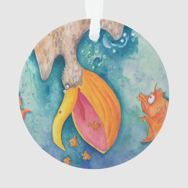 "Prenez le plongeon !" Art de pélican et de (dos)