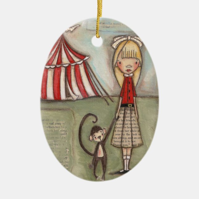 Prenez ma main, petit singe - ornement en (Devant)