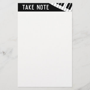 "Prenez note" Papeterie musicale Piano