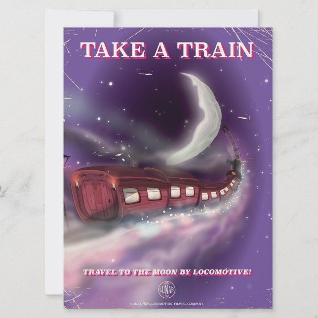Prenez un train pour l'affiche de dessin animé de  (Devant)