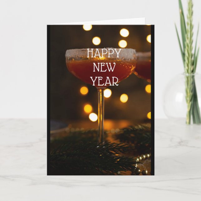 PRENEZ UN VERRE ET SOYEZ TRÈS JOYEUX CARTE DE VACA (Devant)