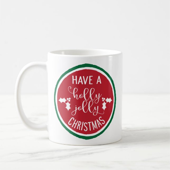 Prenez Une Mug De Noël Holly Jolly (Gauche)