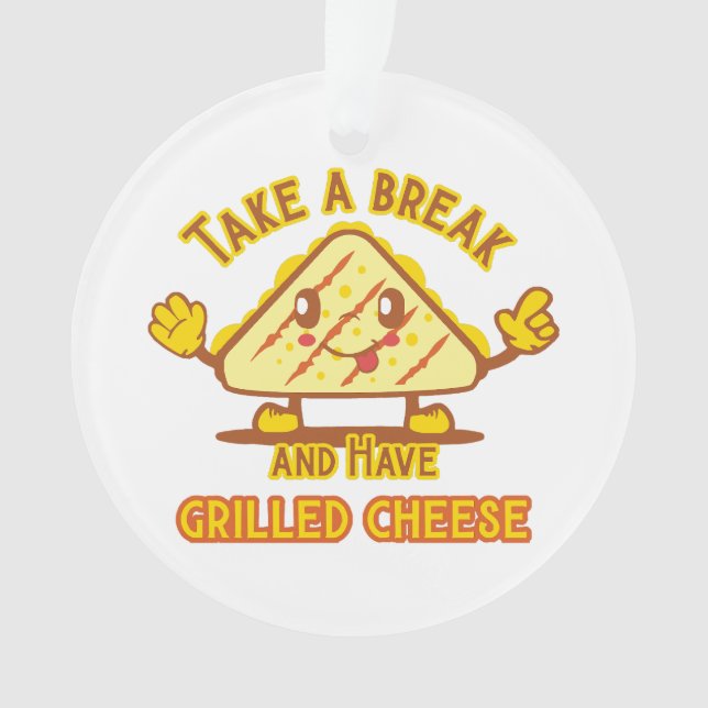Prenez une pause et mangez du fromage grillé (devant)