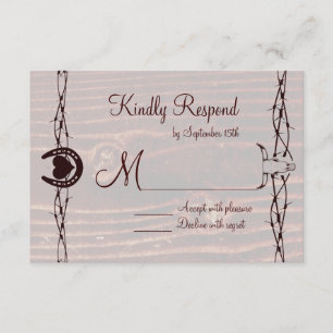 Prenez vos bottes Country Western RSVP Cartes