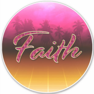 Prénom de Faith Nom de Golden Rose Autocollants
