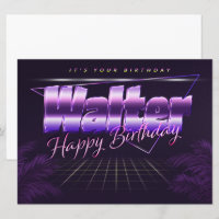 Prénom de l'anniversaire de la carte