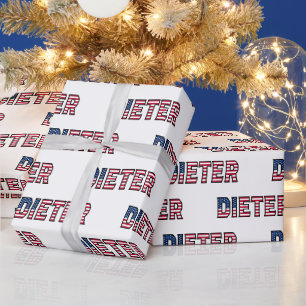 Prénom Nom US Papier cadeau