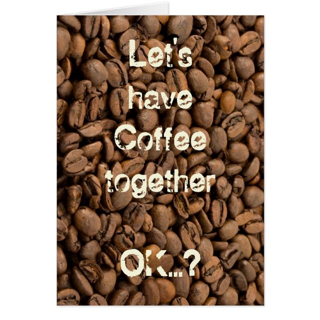 Prenons le café ensemble. (Devant)