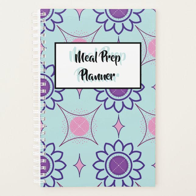 Préparation du repas | Planificateur motif géométr (Devant)