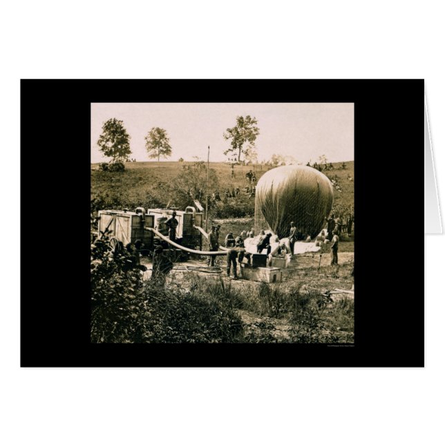 Préparation d'un ballon militaire, moulin de (Devant horizontal)