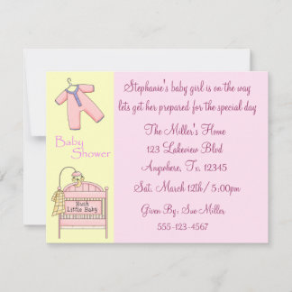 Préparer Un Bébé Invitation