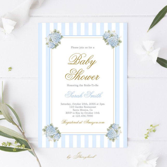 Preppy Baby shower Boy Invitation (Créateur téléchargé)