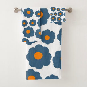 Preppy Blue Orange Hippie Motif
