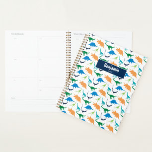 Preppy Dinosaur Garçon Calendrier scolaire personn