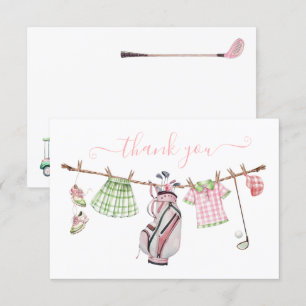 Preppy Girl Golf Clothesline Merci Note