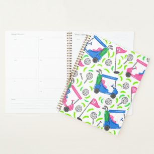 Preppy Golf rose bleu vert