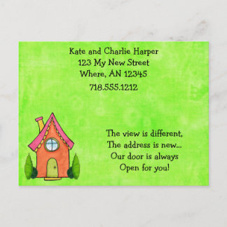 Preppy Lime Vert Et Rose Nouvelle Adresse Carte De