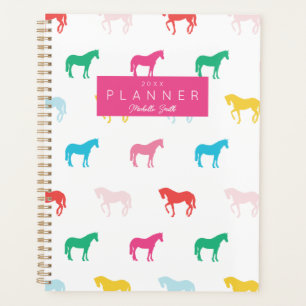 Preppy Modern Rainbow Horse Motif personnalisé