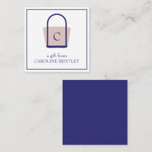 Preppy Monogrammed Boat Bag Cartes Cadeaux