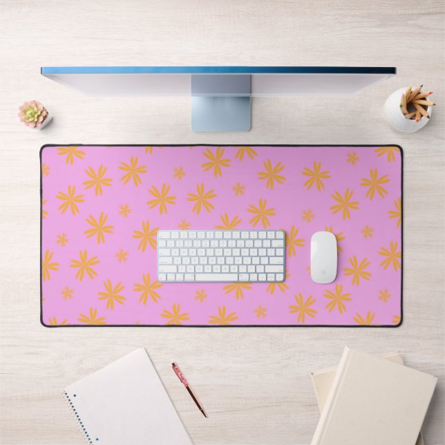 Preppy Orange Rose Hippie Motif (Bureau 1)