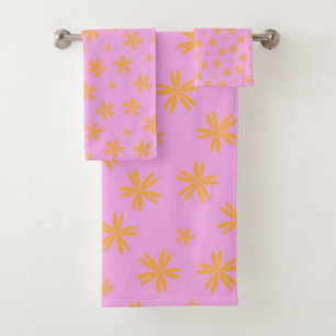Preppy Orange Rose Hippie Motif