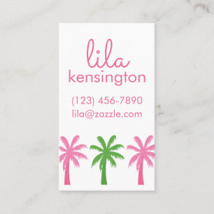 Preppy Palm Trees Business ou Cartes de Contact