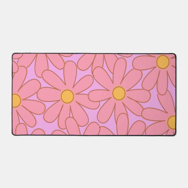 Preppy rose violet Floral simple Motif de fleurs (Recto)
